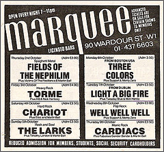 Marqee Ad - October '86